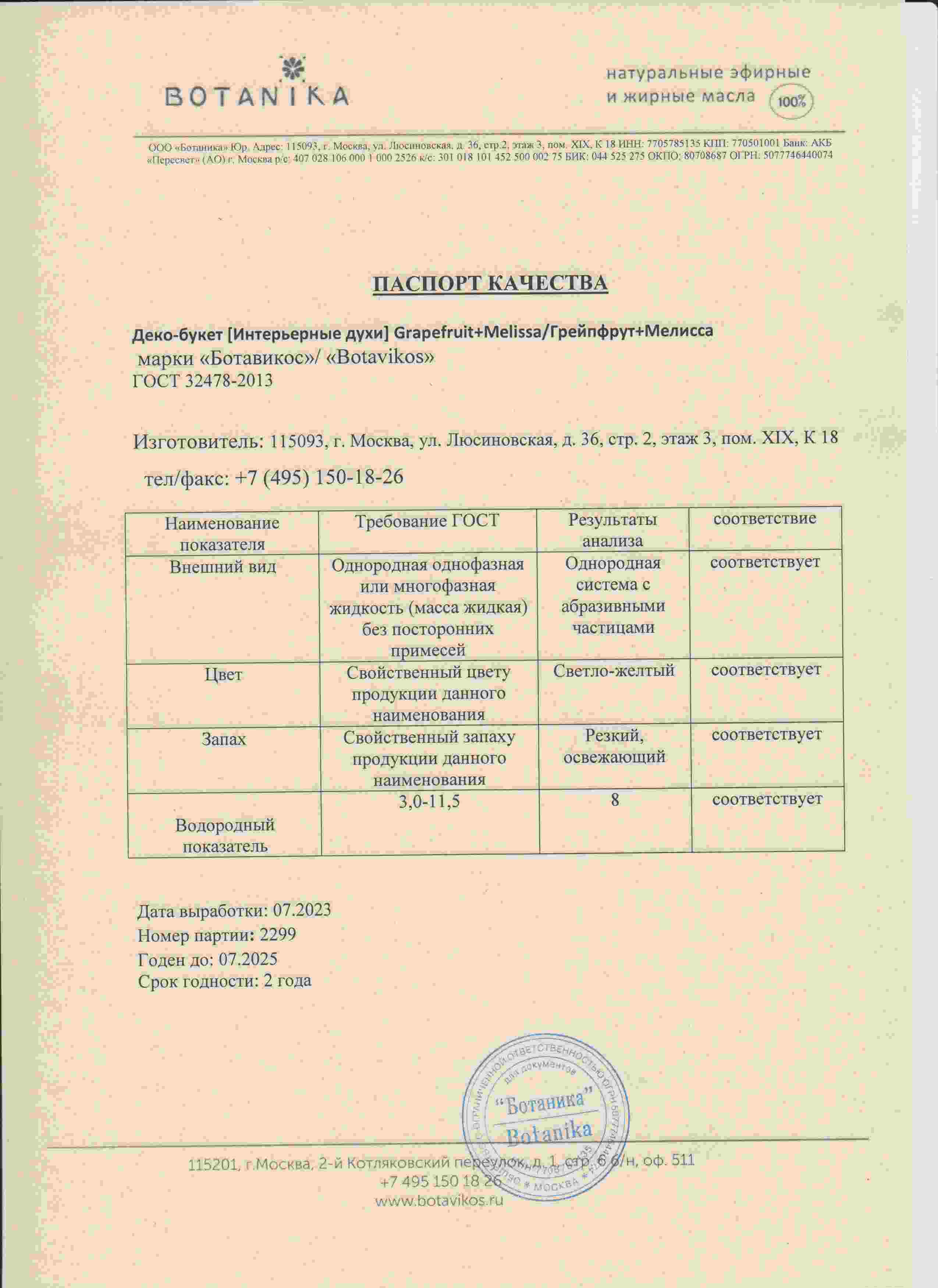 Паспорт №072023